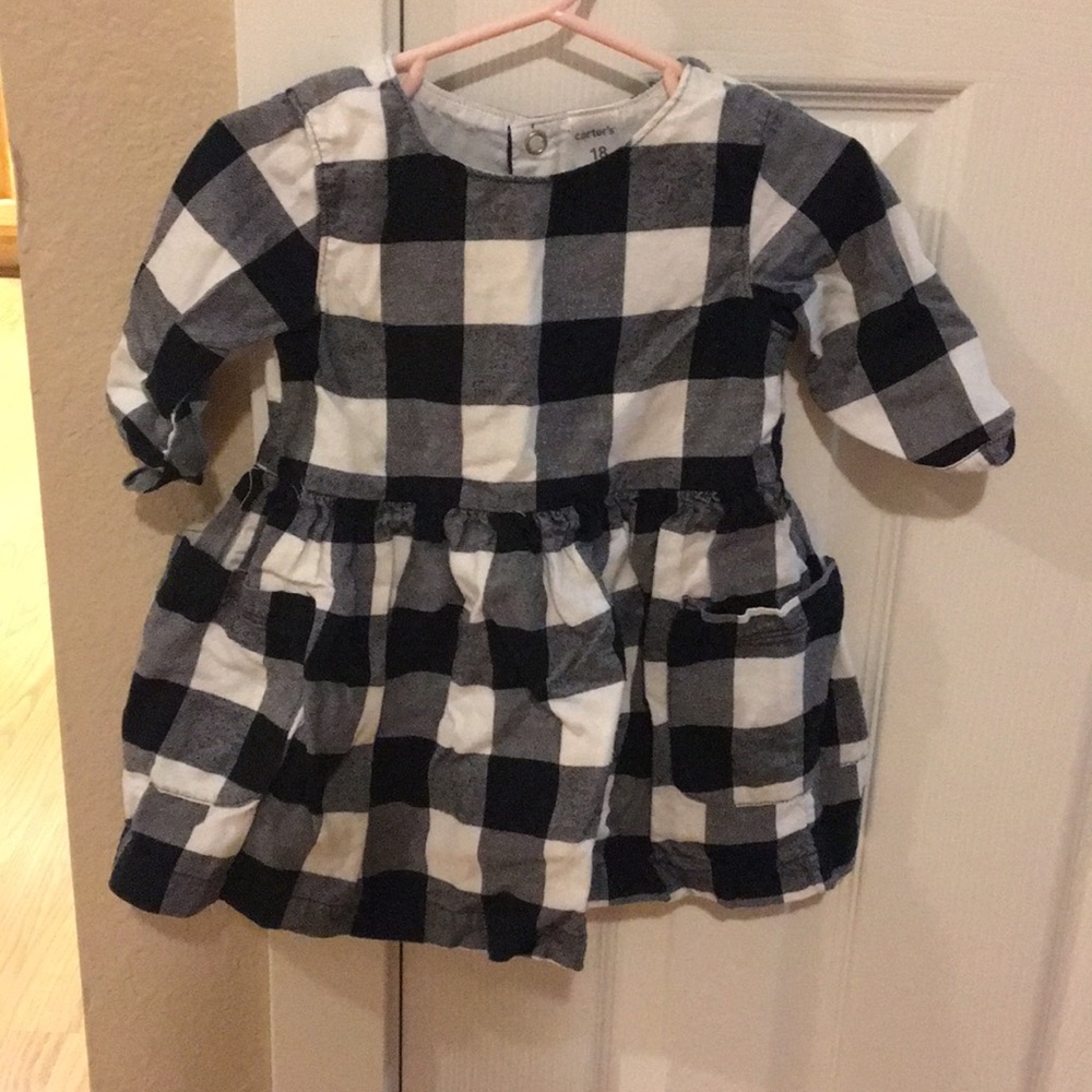 Black and white checkered dress